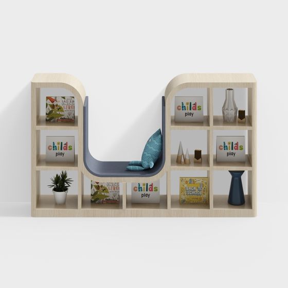 Children's Reading Nook 3D model