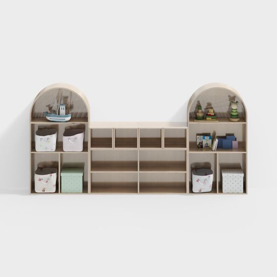 Whimsical Bookshelf 3D model