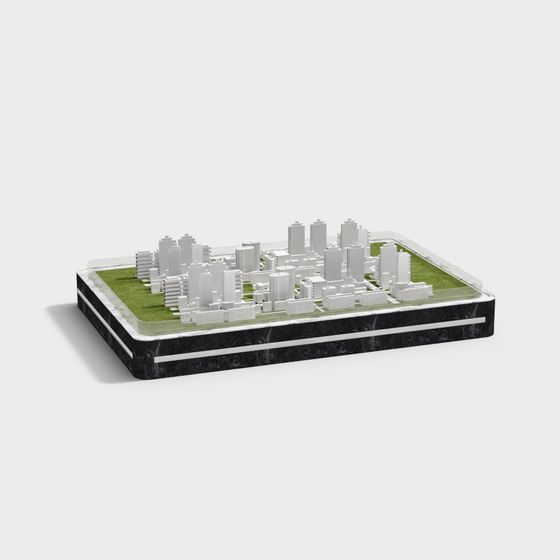 Low-Poly Urban Landscape 3D model