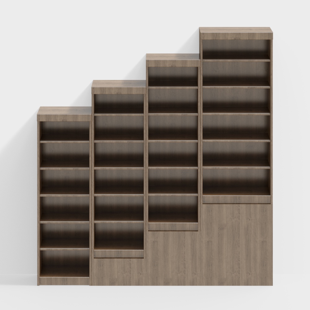 도서관 계단 캐비닛