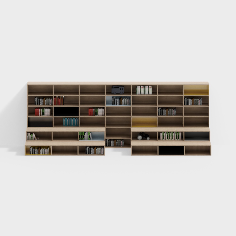 図書館コーナーの大型本棚