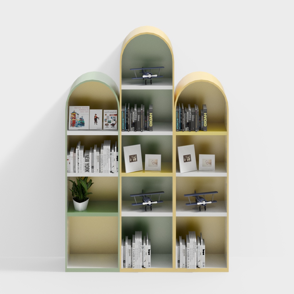 Dome combination bookshelf