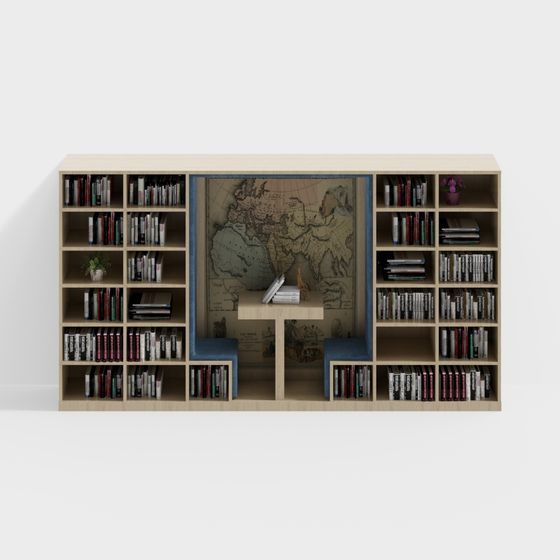 ชั้นหนังสือแบบสองชั้น