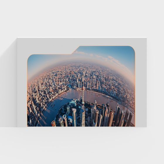 Shanghai Skyline Panoramic 3D model