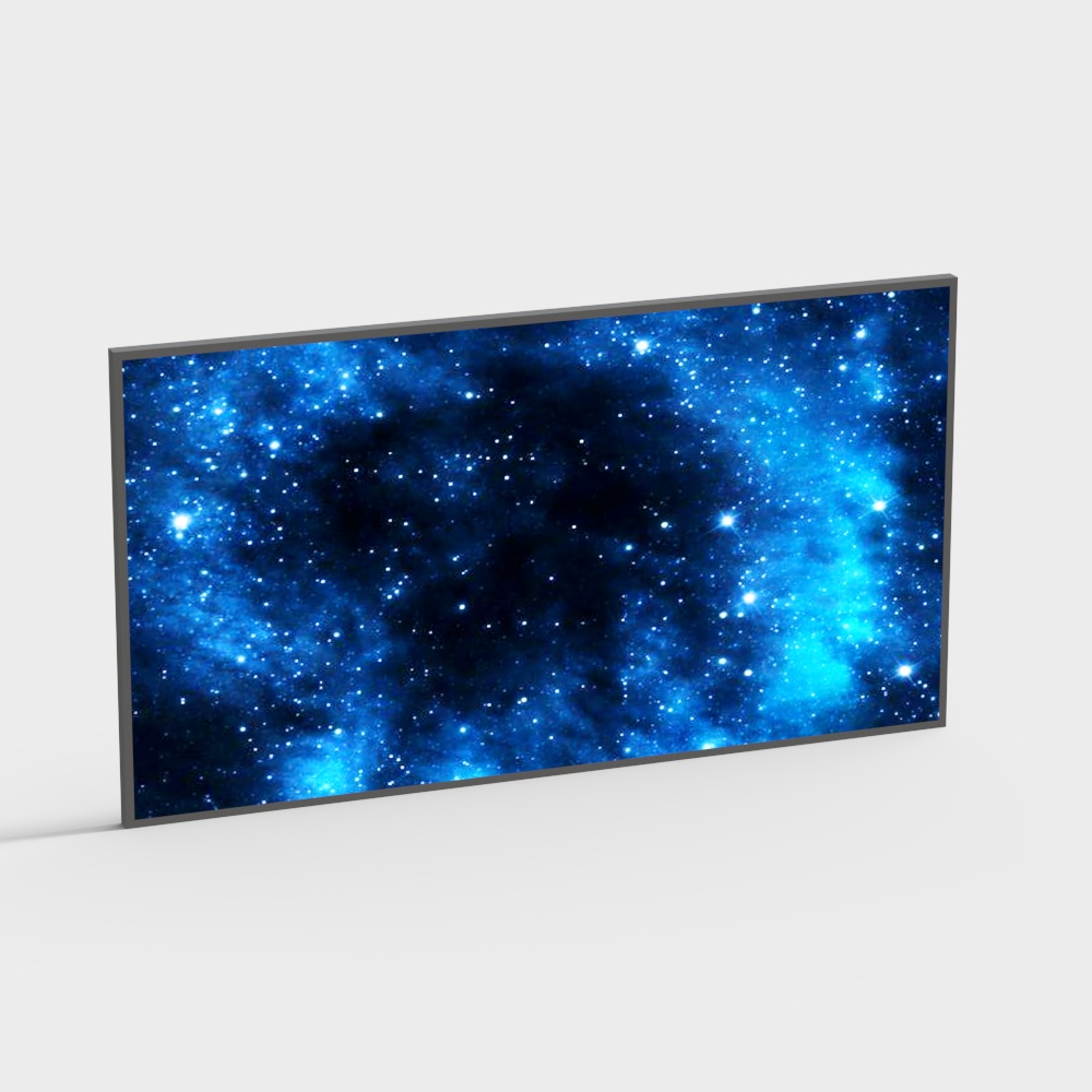 Stunning Galaxy Screen 3D model for Celestial Design
