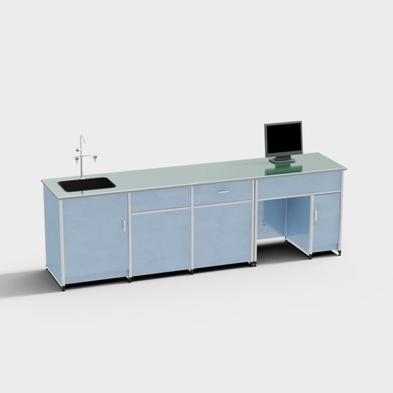 Lab Workbench 3D Model