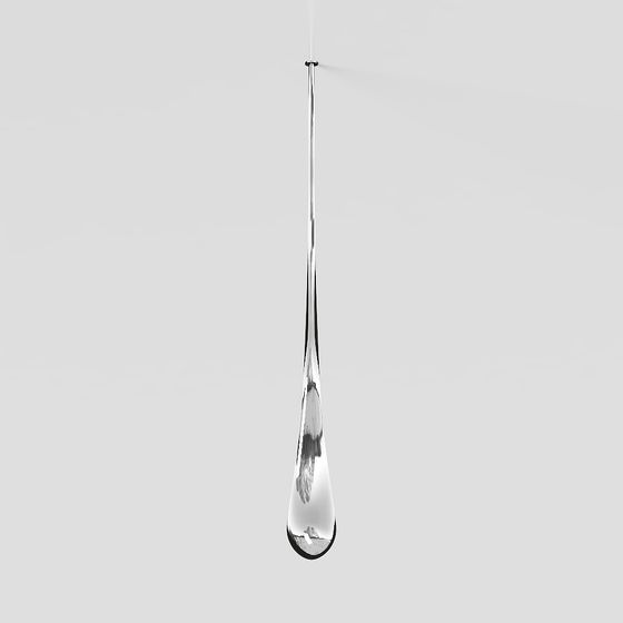 Modern Hanging Waterdrop Lamp 3D model