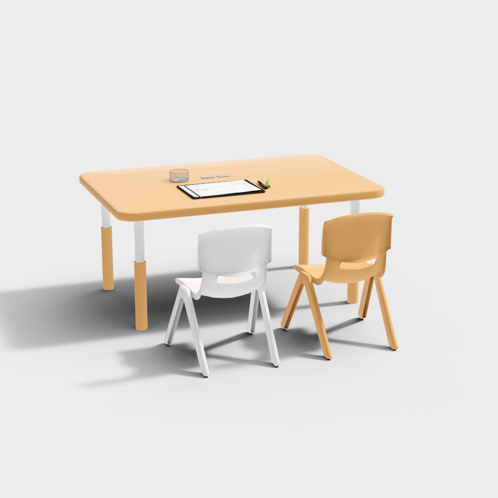 Classroom desks and chairs