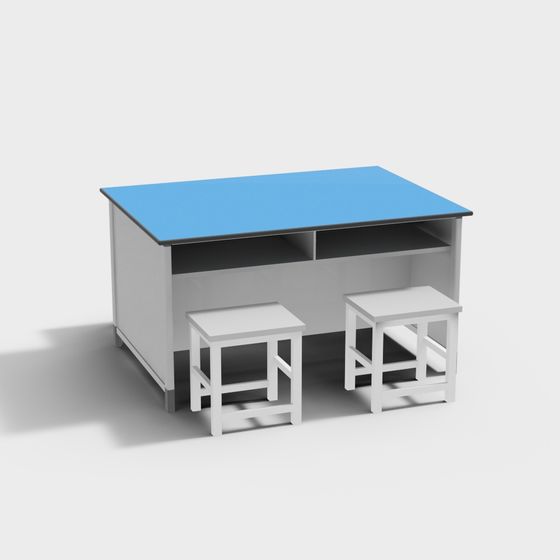 Escritorios y sillas de laboratorio