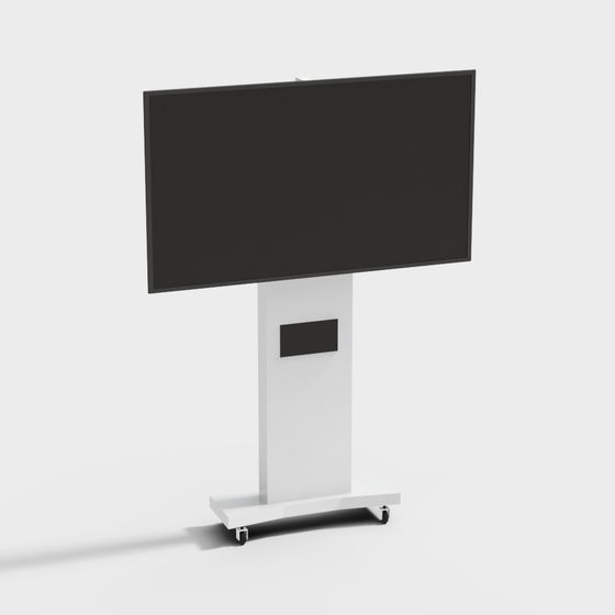 Minimalist Mobile TV Stand 3D model