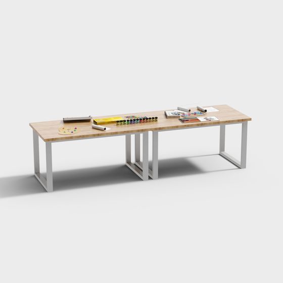 Creative Workspace 3D model for Designers