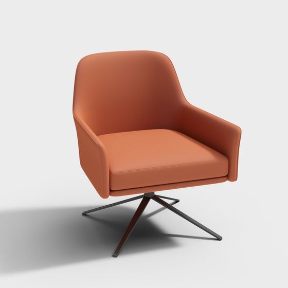 Sleek Streamlined Sofa 3D model