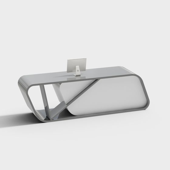 Sleek Modern Office Desk 3D model