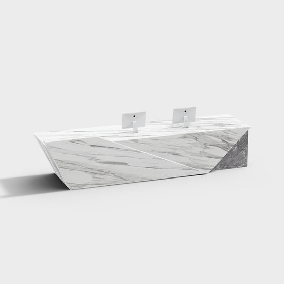 Urban Marble Desk 3D model
