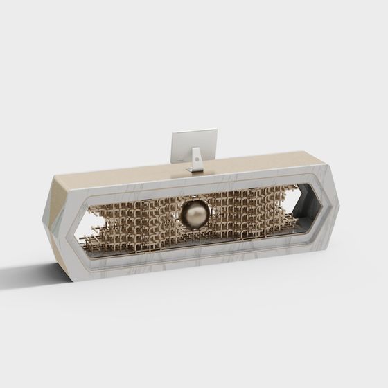 Futuristic Office Desk 3D model