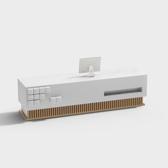 Pixel Desk 3D model for Modern Creative Spaces