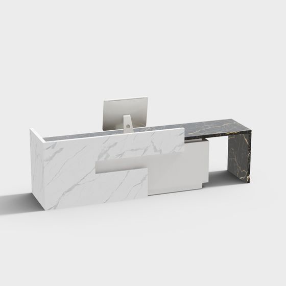 Minimalist Reception Desk 3D model