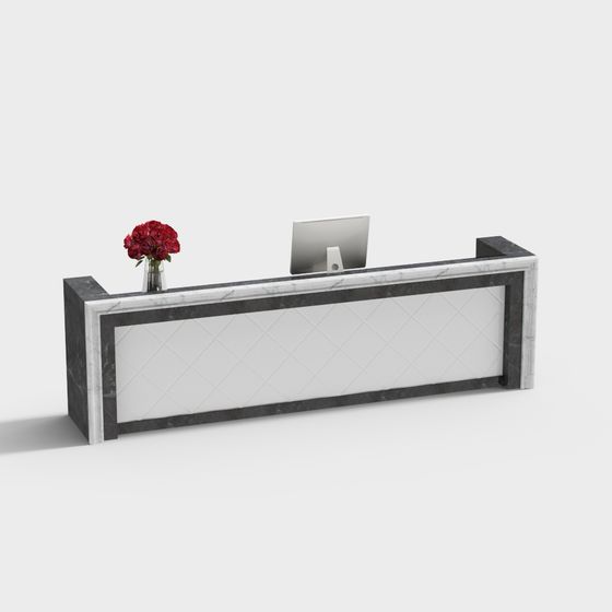 Urban Elegance Reception Desk 3D model