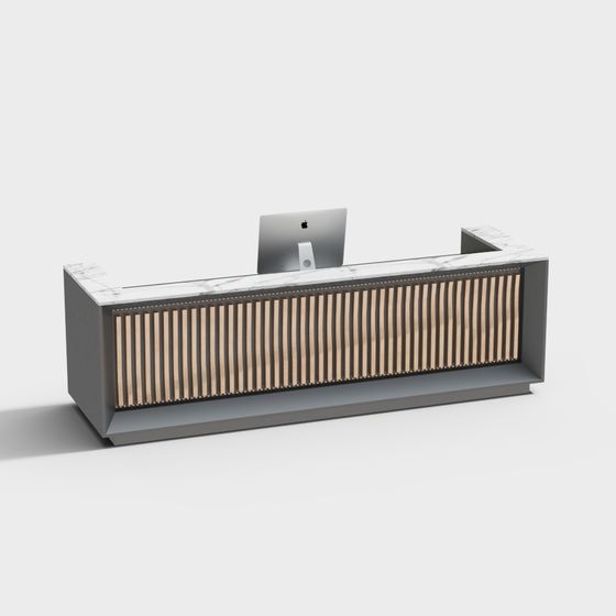 Minimalist Reception Desk 3D model