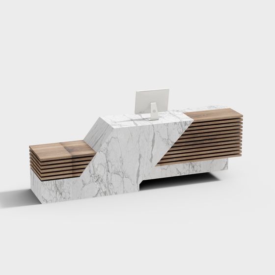 Urban Window Reception Desk 3D model