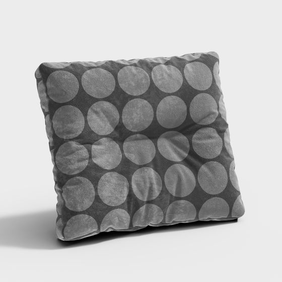 Charming Dots 3D Pillow Cover Model for Modern Interiors