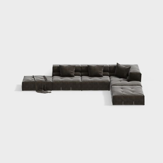 Sitzsofa zeitgenössischer Stoff/Leder