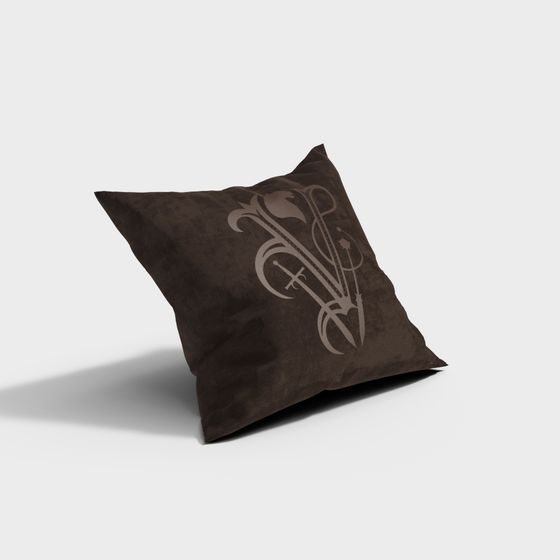 Mystic Velvet Pillow 3D model for Creative Spaces