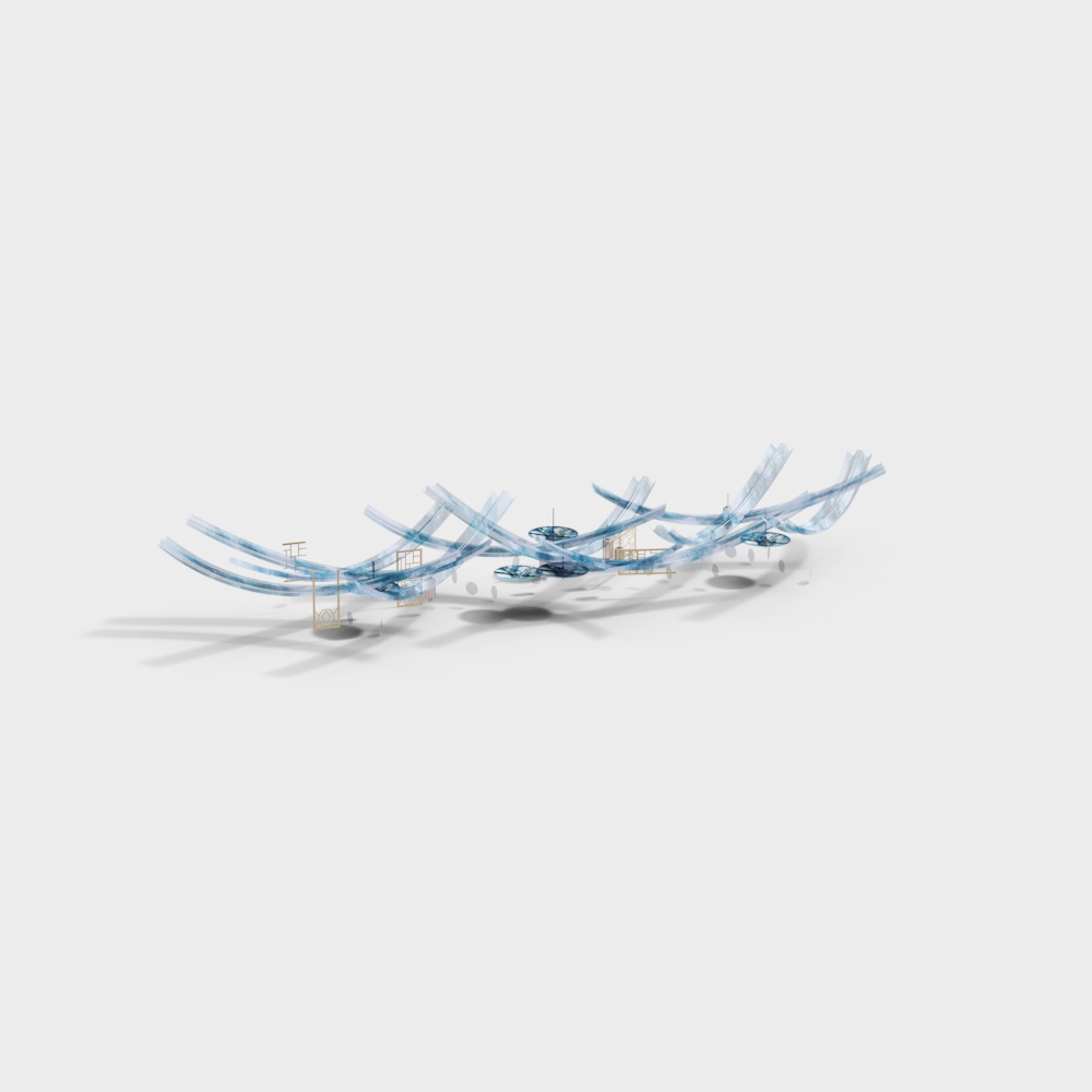 Luminous Wing Corridor 3D model