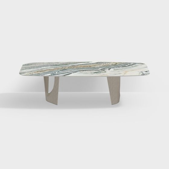 Colorful Marble Table 3D model