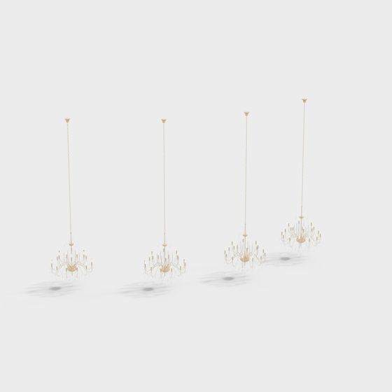 Elegant Chandelier 3D model