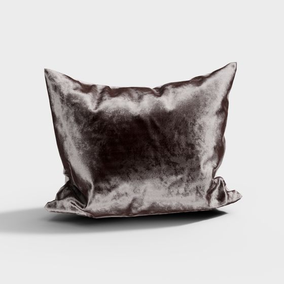 Elegant Velvet Cushion 3D model