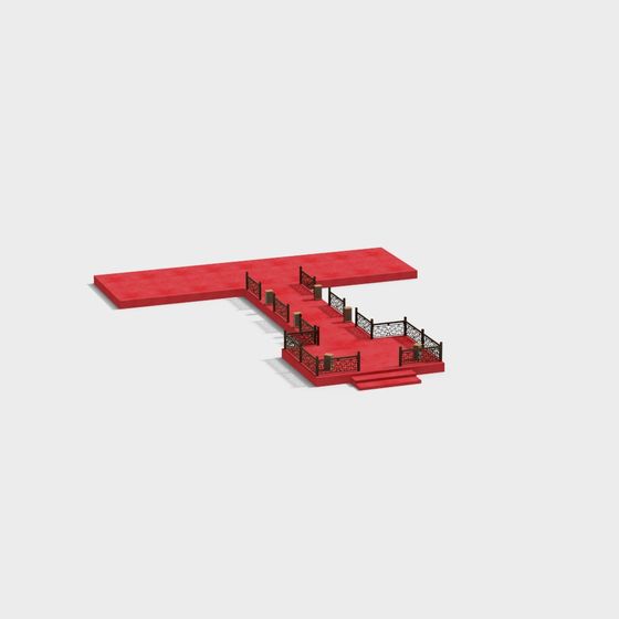 T-Shaped Platform 3D model