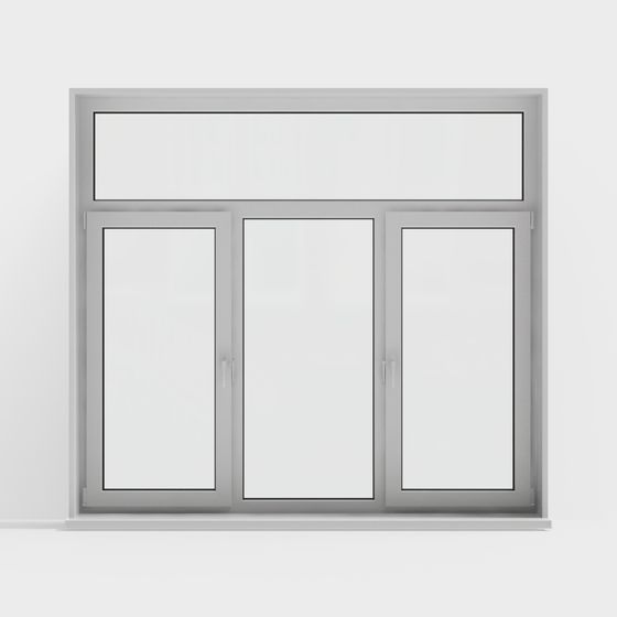 Low Poly Modern Window 3D model