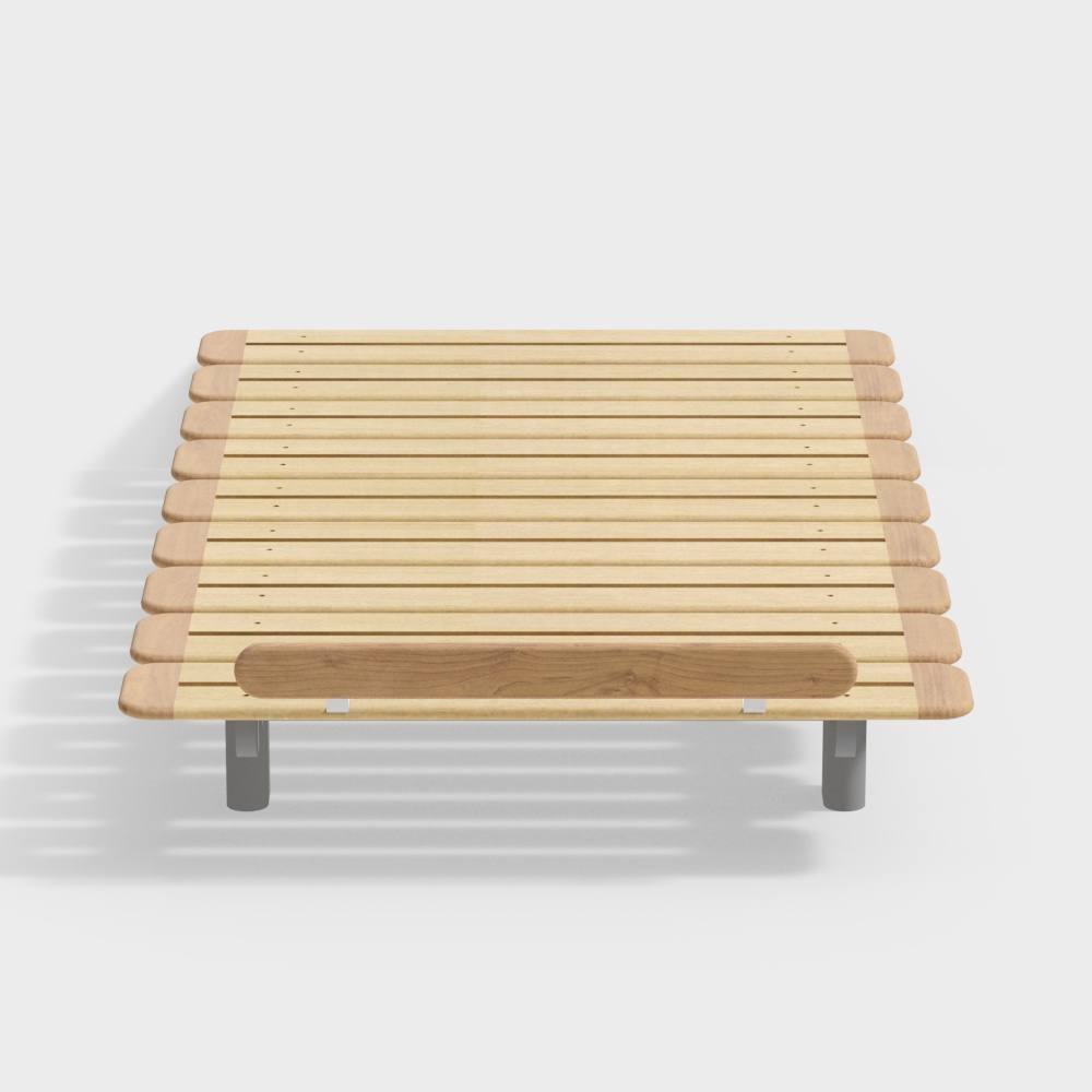 Giường gỗ tự nhiên-1200 không có tựa lưng