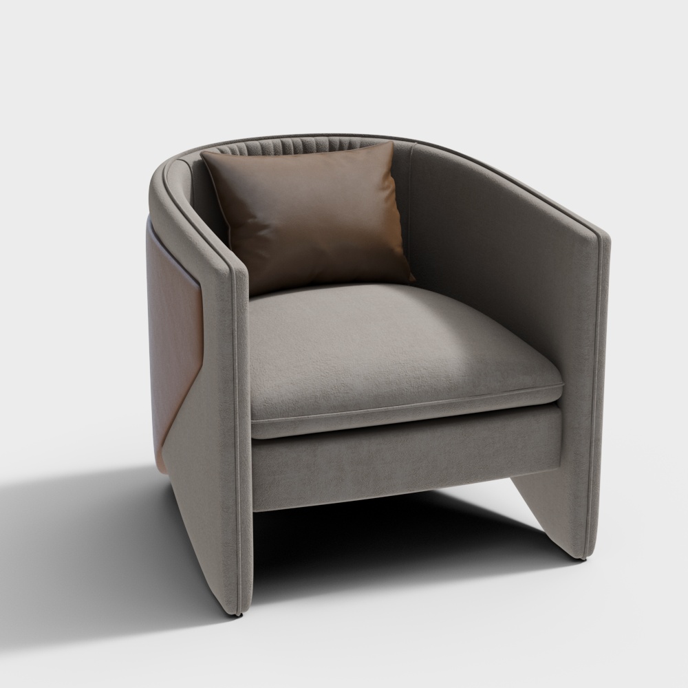 Armchair contemporary fabric/wooden
