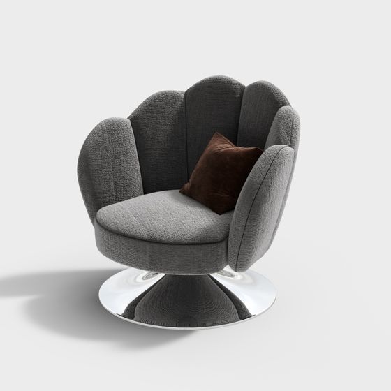 Floral Comfort Modern Chair 3D model