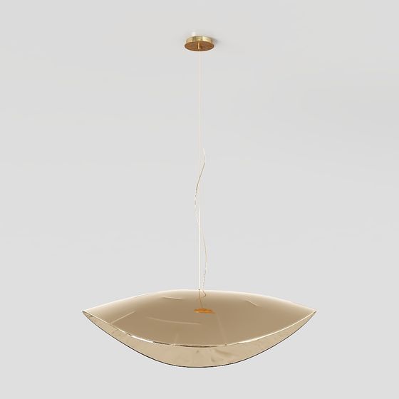 Elegant Low-Poly Chandelier 3D Model