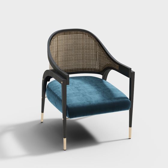 Unique Low-Poly High-Detail Chair 3D model