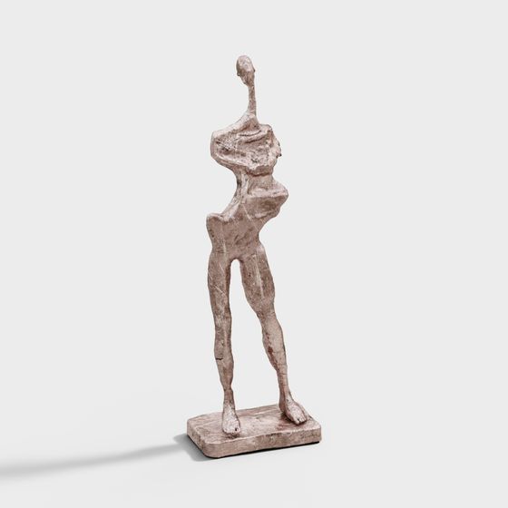 Abstract Human Sculpture 3D Model