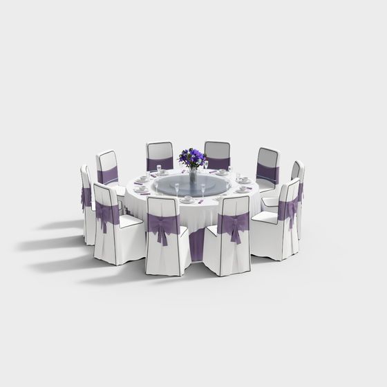 중국 결혼식 테이블과 의자 조합