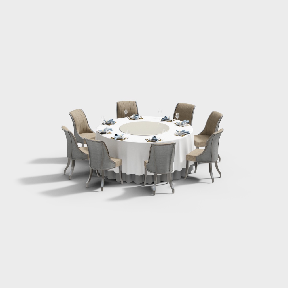 Combinaison de table et chaises pour mariage chinois pour huit personnes