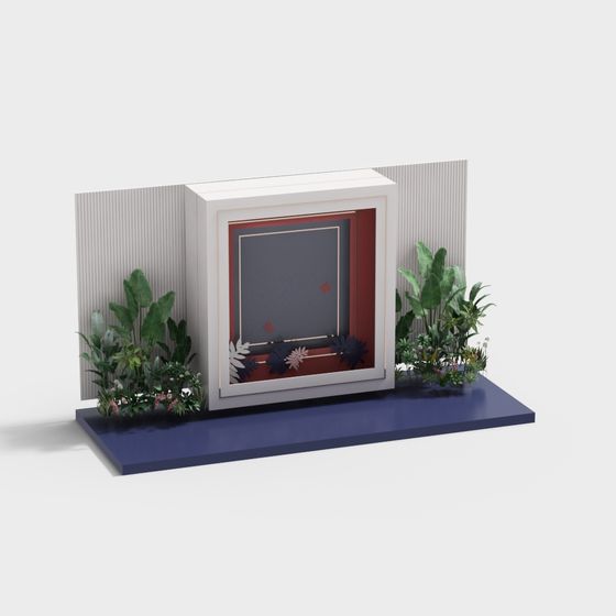 Urban Green Wall 3D model