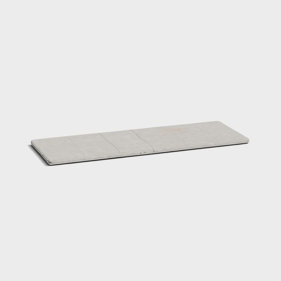 Modern Concrete Bench 3D model