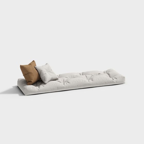 Modern White Bay Styleow Mat 3D Model