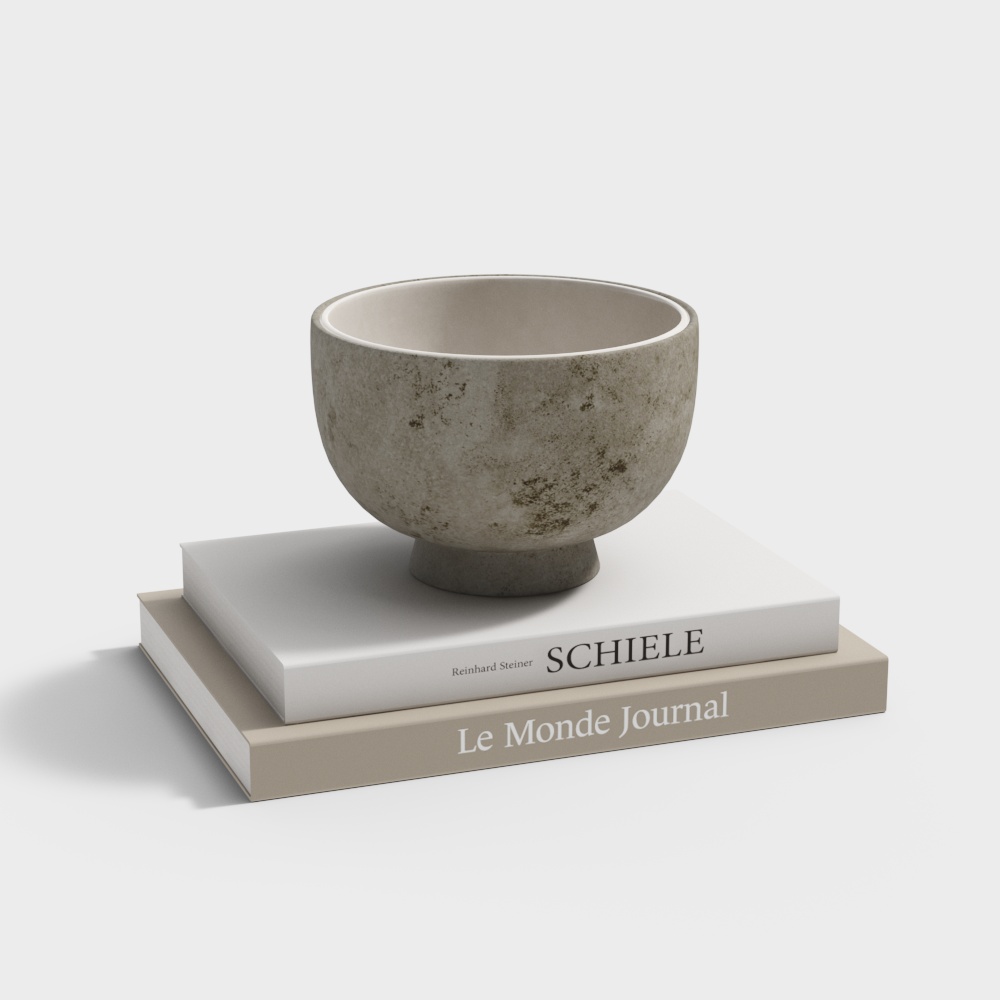 Stylish Low-Polygon Bowl 3D model