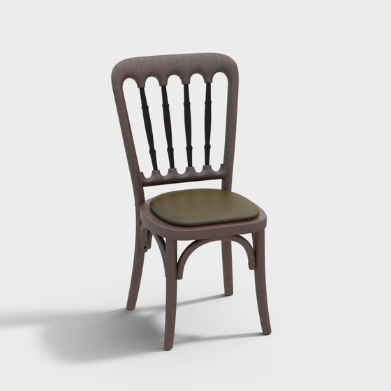 Classic Wooden Chair 3D model