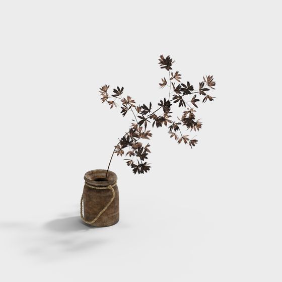 Dry Branch Vase 3D model