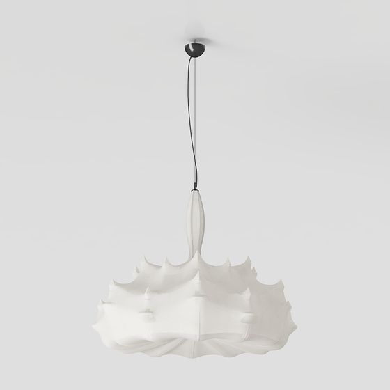 Elegant Low-Poly Pendant Light 3D model