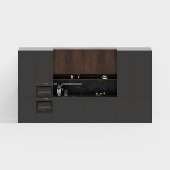 Minimalist Kitchen Cabinet Door 3D model
