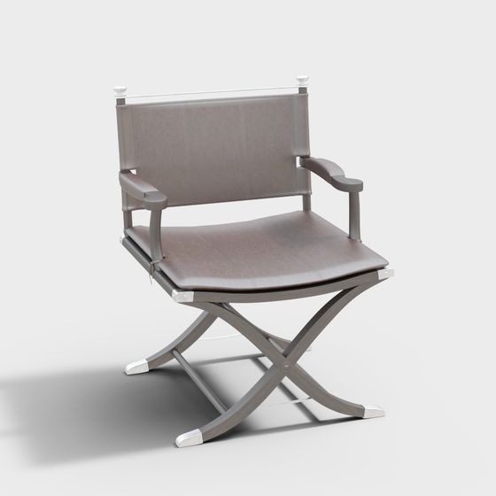 Stylish Director's Chair 3D model for Creative Projects